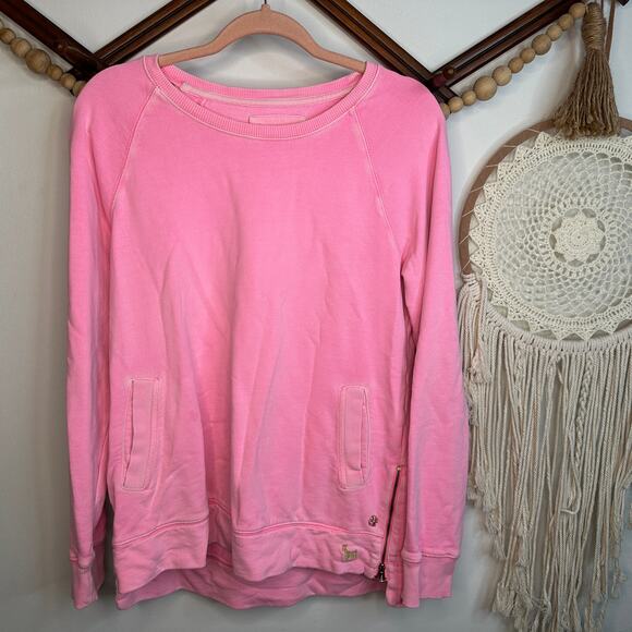 Lilly Pulizter Pink Beach Comber Pullover Sweatshirt - Picture 1 of 4